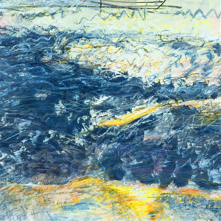 Zonsondergang boven de Grebbenberg - detail.