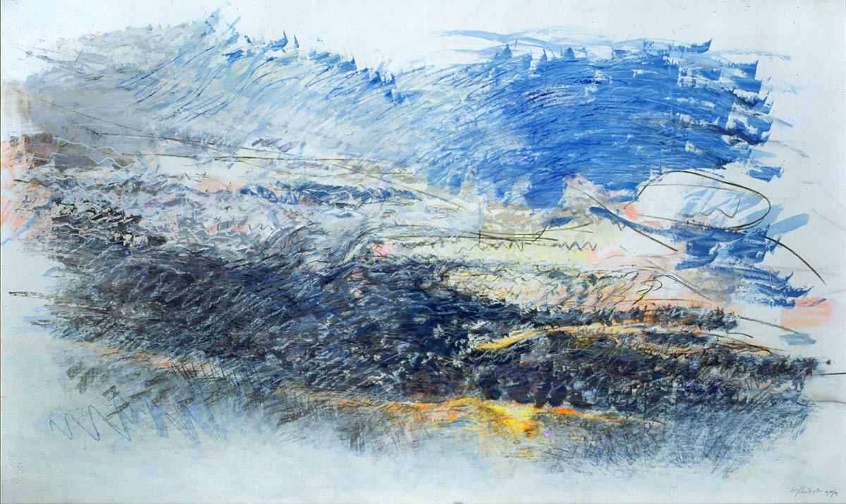 Zonsondergang boven de Grebbenberg.