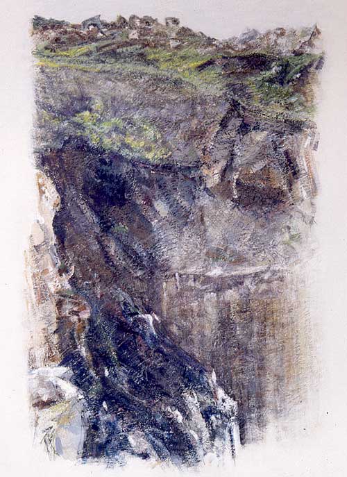 olieverf, gemengde techniek op papier