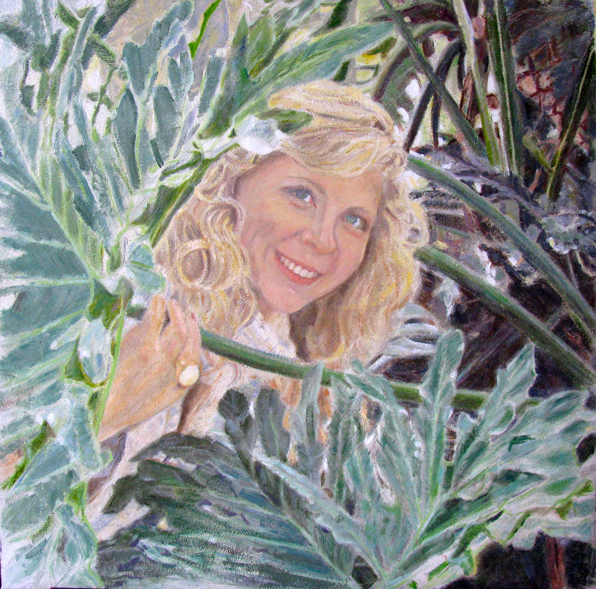 portret van een jonge vrouw..